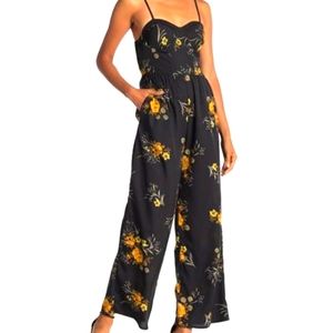 Anthropologie Band of Gypsies floral jumpsuit